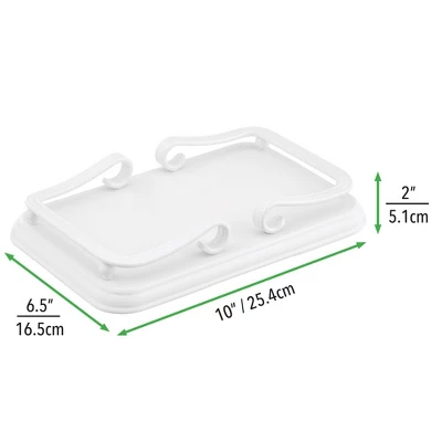 MDesign Metal Guest Disposable Paper Hand Towel Storage - Image 5