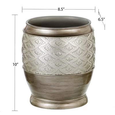 Creative Scents Silver Dublin Waste Basket - Image 2