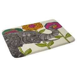 Valentina Ramos Aaron Elephant Cushion Bath Mat (36"x24") Pink - Deny Designs
