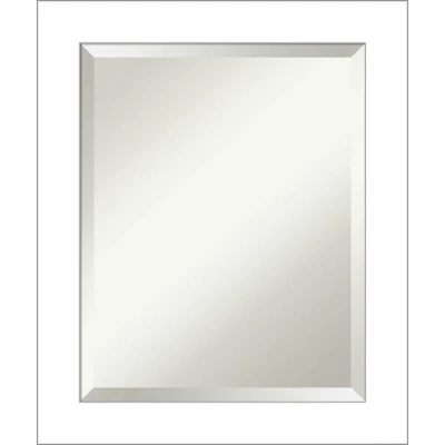 Wedge Framed Bathroom Vanity Wall Mirror White - Amanti Art - Image 11
