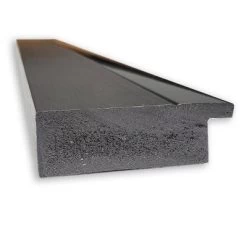 41" X 29" Non-Beveled Tuxedo Black Bathroom Wall Mirror - Amanti Art