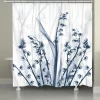 Laural Home Radiant Blue Florals Shower Curtain