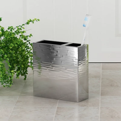 Metropolitan Metal Toothbrush Holder - Nu Steel - Image 4