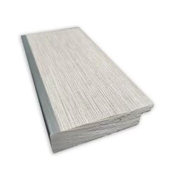 23" X 29" Non-Beveled Glam Linen Bathroom Wall Mirror Gray - Amanti Art