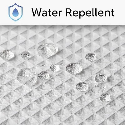 Creative Scents Matte White Waffle Shower Curtain - Image 4