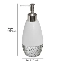 Bali Resin Tall Liquid Soap Dispenser - Nu Steel