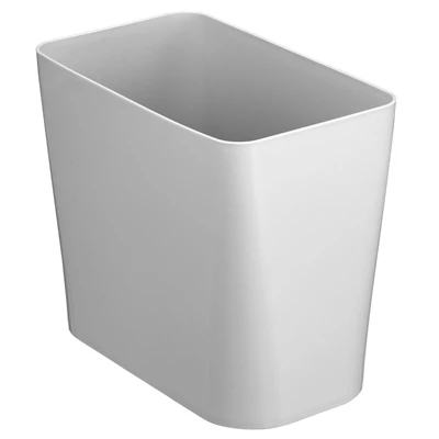 MDesign Rectangular Trash Can Wastebasket, Garbage Bin - Plastic - Image 7