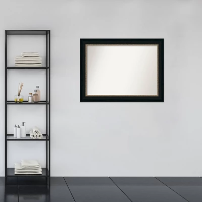 45" X 34" Non-Beveled Paragon Bathroom Wall Mirror Bronze - Amanti Art - Image 6