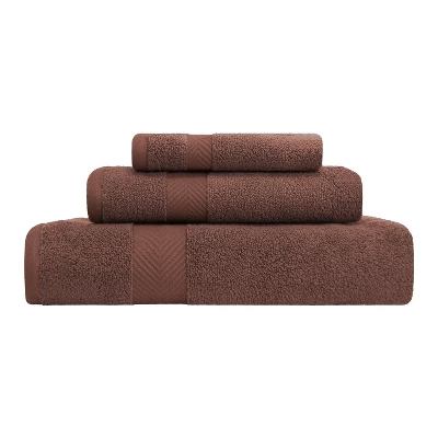 Contemporary Quick-Drying Zero-Twist Cotton 3-Piece Towel Set - Blue Nile Mills - Image 8