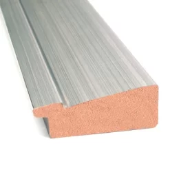 32" X 26" Non-Beveled Romano Silver Narrow Wood Bathroom Wall Mirror - Amanti Art