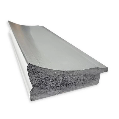 42" X 31" Non-Beveled Flair Bathroom Wall Mirror Polished Nickel - Amanti Art