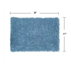 Fantasia Bath Rug Collection Cotton Shaggy Pattern Tufted Bath Rug - Home Weavers