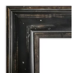 Amanti Art Rustic Pine Petite Bevel Wood Bathroom Wall Mirror