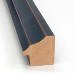 20" X 26" Non-Beveled Scoop Wood Bathroom Wall Mirror Dark Bronze - Amanti Art