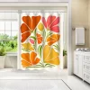 Americanflat 71" X 74" Shower Curtain, Spring Wildflowers By Modern Tropical