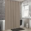 Montauk Accents Bliss Linen/Taupe Water Resistant Fabric Shower Liner - Standard Size
