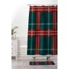 Emanuela Carratoni Tartan Theme Christmas Memory Foam Bath Mat Red/Green - Deny Designs