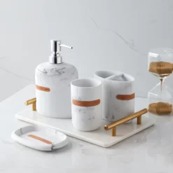 Sweet Home Collection - Marble Plaza Bath Accessory Collection