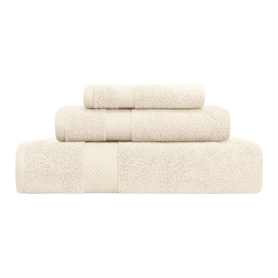 Contemporary Quick-Drying Zero-Twist Cotton 3-Piece Towel Set - Blue Nile Mills - Image 11